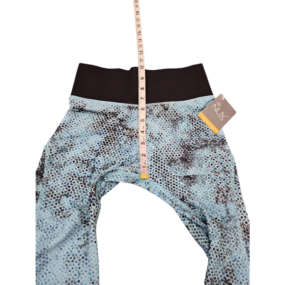 NUX Leggings Small Blue Black Snake Print - Picture 7 of 10